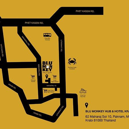 Blu Monkey Hub And Hotel Krabi Town Exterior foto